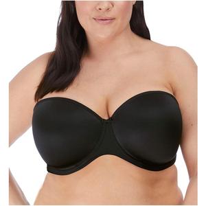 Elomi Women's Smooth Underwire Strapless Bra (34J, Black)