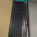 Logitech MK345 Wireless Keyboard and Mouse Combo with Palm Rest, 2.4 GHz USB Receiver, Compatible with PC, Laptop, Black