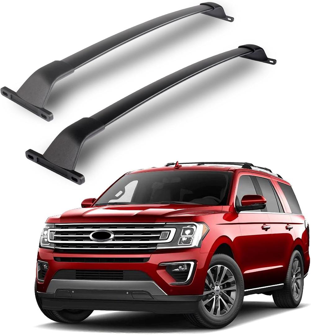 Heavy-Duty Aluminum Roof Rack Cross Bars Fit for Ford Expedition/Expedition MAX 2018-2026 & Lincoln Navigator 2018-2024, 220LBS Adjustable Crossbars, Low-Profile Design for Cargo