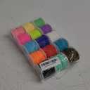 KAMJUNTAR Lanyard String,15 Rolls Gimp String Plastic Lacing Cord Plastic String Lanyard Kit for Friendship Bracelets Jewelry Making DIY Craft Boondoggle Gimp Bracelet Making Kit