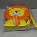 FORENEE Lion Pinata Party Set - Jungle Safari Birthday Decorations | Complete with Stick, Blindfold & Confetti | King of the Jungle Pinata for Kids | Wild Animal Theme Party Supplies & Games