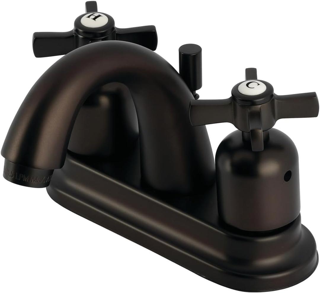 Kingston Brass FB5615ZX Millennium 4-Inch Center Set Lavatory Faucet with Retail Pop-Up, 6 x 5 x 3.63, Oil Rubbed Bronze