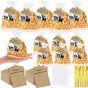 150 Set Open House Popcorn Bags with Tag Real Estate Agent Business Card Paper House Shaped Gift Popcorn Candy Biscuits Bags Open House Signs for real estate for Estate Agent Favors (2 Style)