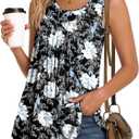 LONGYUAN Women's Tank Tops 2026 Summer Tunics Casual Sleeveless Shirts Ladies Loose Fit Blouses S-4XL (L)