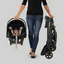 Chicco KeyFit Caddy Frame Stroller, Accepts All Chicco Infant Car Seats, Adjustable Handle, Parent Tray, Black/Black