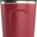 Stainless Steel Insulated Coffee Mug for Hot & Cold Drinks, 12 oz Red - Coffee Cup with Lid and Handle - Coffee Travel Mug - 100% Leak-Proof Insulated Coffee Tumbler - Travel Coffee Mug Spill Proof