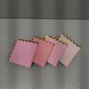 100 Pcs Pink Cocktail Napkins with Gold Foil Scalloped Edges 5 x 5 Inch Party Napkins Disposable Thick Paper for Wedding Dinner Birthday