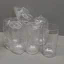 US Acrylic Classic Clear Plastic Reusable Drinking Glasses (Set of 6) 16oz Water Cups | BPA-Free Tumblers, Made in USA | Top-Rack Dishwasher Safe