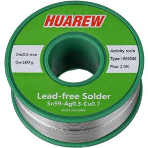 Lead Free Solder Wire with Rosin Core for Electrical Soldering (0.6mm, 100g) Lead Free Solder Wire with Rosin Core for Electrical Soldering (0.6mm, 100g)