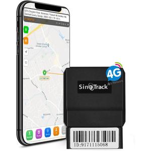SinoTrack 4g GPS Vehicle Device Tracker, Real-Time OBD Car GPS Tracking Locator, Mini OBD II Vehicle Tracker for Car, Taxi and Truck, Tracking System No Subscription
