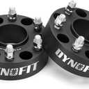dynofit 2 inch Wheel Spacers 6x5.5 for Silverado 1500 Sierra 1500 | 6x139.7 Hub Centric Spacers 78.1 Hub Bore M14x1.5 Studs | Fits Tahoe, Suburban, Yukon, Escalade, Avalanche | 2-Pack Forged Aluminum