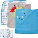 Simple Joys by Carter's Unisex Babies' 8-Piece Towel and Washcloth Set, Multipacks