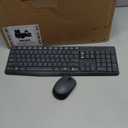 Logitech MK235 Wireless Keyboard and Mouse Combo for Windows, 2.4 GHz Wireless Unifying USB Receiver, 15 FN Keys, Long Battery Life, Compatible with PC, Laptop