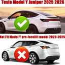 STSEV01 Rear Spoiler Fit for Tesla New Model Y Juniper 2026, Model YL-Style Performance Type ABS Wing Sporty Appearance, Trunk DeckLid Lip Exterior Accessories, Tape Installation(Carbon Fiber Style)