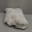 Blunique Ultra Soft Cozy Faux Fur Throw Blanket, Fuzzy Plush Thick Bubble Blanket, Luxury Fluffy Blanket for Couch, Sofa, Bedroom, and Living Room, 50x60 Inches, Cream White