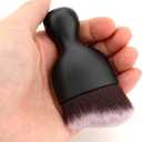 Car Detailing Brush, Soft Bristle Cleaning Brush, Scratch-Free Auto Duster Tool for Dashboard, Air Vents, Leather & Interior Cleaning (Black&White&Dark Brown)