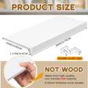 Maxdot 4 Pcs Cuttable Wire Rack Covers 30 × 16 Inch Felt White Shelf Covers for Wire Shelving Shelf Liners 0.35 Inch Thick Removable Shelves Covering for Pantry Store Kitchen Removable Closet Office