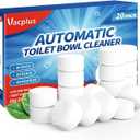 Vacplus Toilet Bowl Cleaner Tablets 20 PACK, Automatic Cleaners with Bleach, Slow-Releasing Toilet Tank Cleaners for Deodorizing & Descaling, Household Toilet Cleaners against Tough Stains