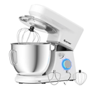 Tilt-Head 7.5 qt Stand Mixer, White with Dough Hook, Whisk, Beater