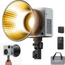 NEEWER 80W LED Video Light with 72Wh Battery & 100W PD Adapter APP/2.4G Control Portable Bi Color Mini COB Studio Continuous Output Lighting 25500lx/1m 2700-6500K 0-100% Dimming CRI95+ 13 Scene, HB80B