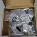 20 Pack 1-1/8 Inch, Square Matte Black Cabinet Knobs Black Drawer Knobs Black Cabinet Pulls, ZK2401 Solid Kitchen Hardware for Cabinets Drawers Bedroom Dresser Bathroom Vanity Cupboard