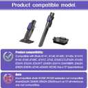 Vacuum Crevice Tool Brush Replacement Parts Compatible with Shark Pet Cordless Stick IX141 IZ162H IZ163H IZ362H IZ562H IZ140 IZ142 UZ145 Removable two-in-one Tool Brush Attachments for D-Shaped Vacuum