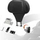 FOVPLUE Adjustable Rider Backrest,Detachable Plug-in Driver Backrest Pad w/Mounting Kit for Harley Touring 2009-2025,for CVO Road Glide Street Glide Tri Glide FLHTK/L Electra Glide Road King,Style 4