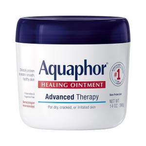 Aquaphor Healing Ointment, Advanced Therapy Skin Protectant, Multi-Purpose Healing Ointment and Body Moisturizer, For Dry, Cracked Skin, Minor Cuts and Burns, 14 Oz Jar (14 Ounce)