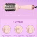 1300W Hair Dryer Brush,4 in 1 Blow Dryer Brush Anti-frizz Ceramic Titanium Barrel with ALCI Safety Plug Professional Salon Hot Air Brush for All Hair Types (Rosegold)
