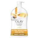 Olay Body Wash for Women, Ultra Moisture, 24hr Moisturizing, Hydrating & Refreshing, B3 Vitamin Complex, Free of Parabens & Phthalates, for All Skin Types, Shea Butter Scent, 33 fl oz