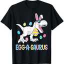 Easter Bunny Dinosaur Egg A Saurus TRex Kids Boys Toddlers T-Shirt, XS