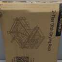 IMXSUMDA Dish Drying Rack, 2 Tier Dish Racks for Kitchen Counter, Compact Drying Rack Kitchen, Rust-Resistant Dish Drainer, Detachable Space-Saving Dish Rack with Drainboard, Utensil Holder, Black