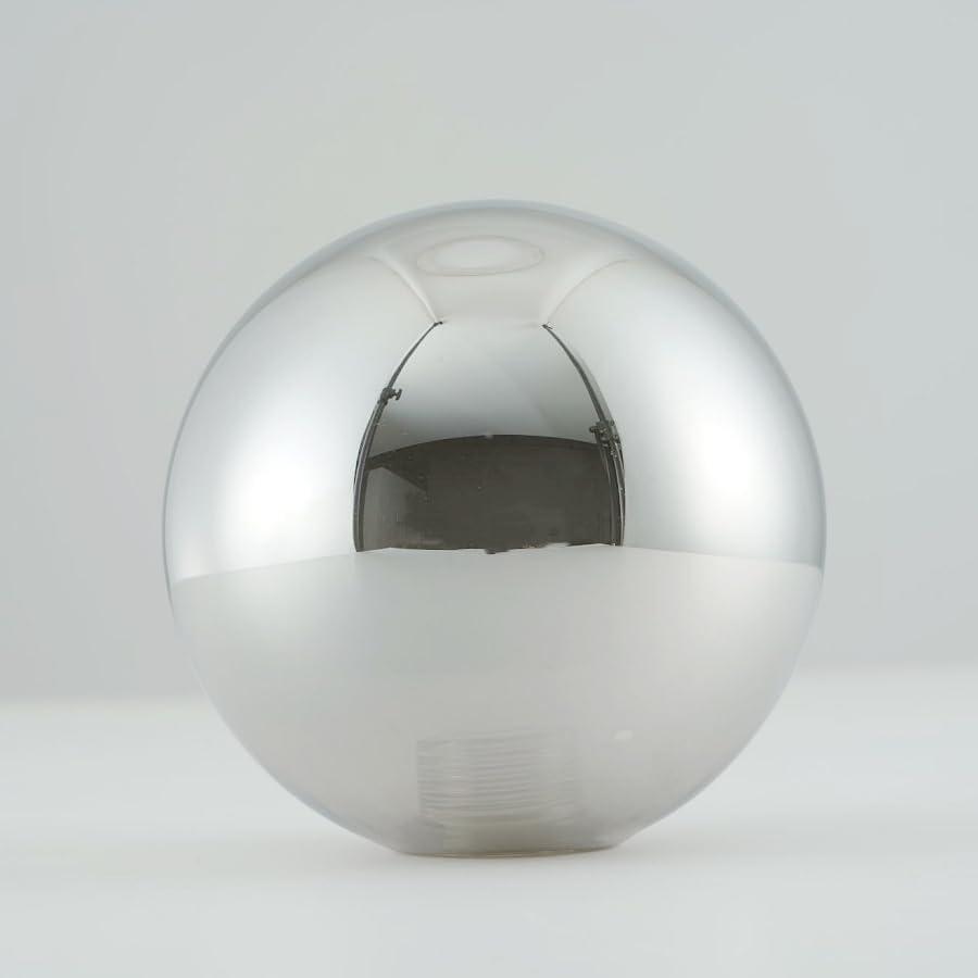 Lighting Smoke Grey Glass Globe Shade Replacement Bubble Glass Shade for Lamps Wall Sconces Chandeliers Pendants, 3.94" Diameter