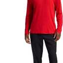 Head Men's Guard Long Sleeve Crewneck Top, Relaxed Fit, Stretch Midweight Material (Red, S)