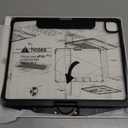 Transparent Keyboard Case for iPad Air 13 Inch (M3/M2 2025/2024) & iPad Pro 12.9 Inch (6th/5th/4th/3rd Gen), 7-Color Backlit Wireless Keyboard with Touchpad, 360 Rotating Stand, Pencil Holder, Black