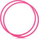 2 Pcs Toy Hoop Exercise Hoop Detachable Adjustable Plastic Toy Ring Playground Equipment for School Colored Circles Exercise Ring for Teens Dog Agility Equipment(Rose Red,23 Inch)