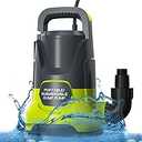 Portable Sump Pump 1 HP Submersible Water Draining Pump 4500 GPH Clean/Dirty Electric Water Transfer Pumps with Adapters for Pool Basement Garden Spa Hot Tub Pond Flood Yard Water Tank