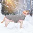 Malier Dog Winter Coat, Reversible Fleece Dog Cold Weather Coats, Windproof Warm Snow Puppy Jacket Vest Pet Clothes for Large Dogs (Pink, XXX-Large)