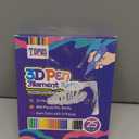 Topus 300Pcs 3D Pen Filament Refills Compatible with 3Doodler Start+ Pen, 25 Colors 3D Filament Bundle, 3D Pen Refill Sticks with 15cm x 12Pcs Per Color, Low Print Temperature PCL Filament 2.5mm Thick