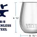 YETI Rambler 10 oz Wine Tumbler, Vacuum Insulated, Stainless Steel with MagSlider Lid, Navy