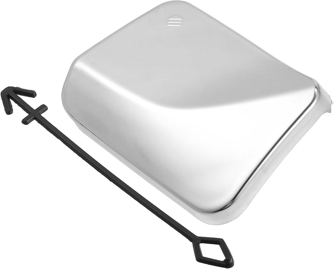 Car Tow Hook Eye Hole Cover Cap Compatible for Mercedes-Benz ML 550 2012-2014, Durable Plastic Silver Tone Front Bumper