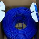 MONK CABLES | CAT6 Plenum Cable 1000ft | UTP, 23AWG, 550MHz | DSX-8000 Certified | Most Certified Cable of The Whole Market (Blue)