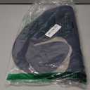 Myir JUN Placemats, Dual-Sided Placemats Waterproof Faux Leather Placemats Set of 4 Place Mats and Coasters Non-Slip Washable Table Mats for Dining Table (Light Gray Blue, Set of 4)