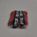 Aileam Pin Me Ribbon Cheer Bag Bow Keychain Cheerleading Pin Holder Cheer Accessories (18pcs-red/Black)