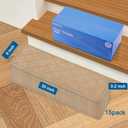 Stair Treads for Wooden Steps Indoor, 8" X 30" Non Slip Carpet Stair Treads with Reusable Adhesive for Kids Elders and Dogs, Surface Polyester TPR Backing Stair Rugs, 4 Pack Beige