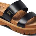 REEF Cushion Vista Higher Women's Platform Fashion Sandal, Arch Support, Ultra Soft Cushion Footbed (Black, 7.5)