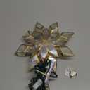 Kurt Adler 8.5-Inch Capiz Star Tree Topper with 10 Clear Lights and 1 Spare Bulb