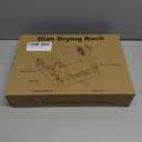 Dish Drying Rack Kitchen - Dish Racks for Kitchen Counter Space-Saving, Dish Drainer with Automatic Drain and Adjustable Spout, Dishwasher Rack with Cutlery Holder, 16.5" D x 11.6" W x 6.6" H (1 Tier - Black)