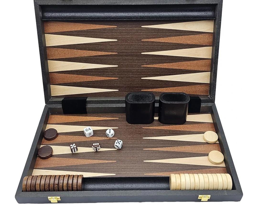 15 Inch Backgammon Sets with Folding Board，Large Backgammon Set Portable Travel GamesClassic Board Game，Perfect Adult and Kids Board Games for Gifts