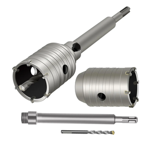 2 1/2 Inch Concrete Hole Saw with 220mm Plus Shank, 65mm Wall Hole Saw Drill Bit for Cement Brick Concrete Stone Wall